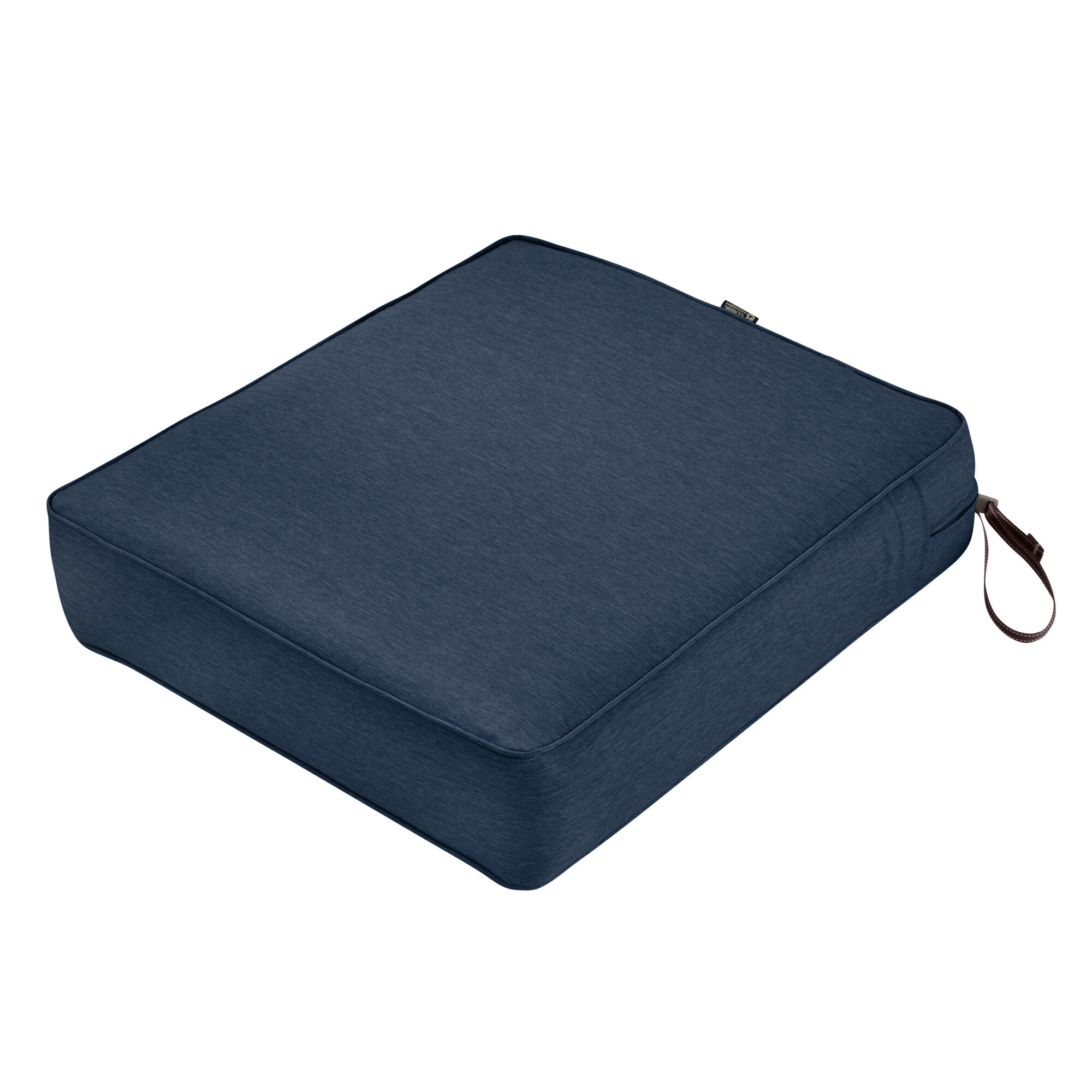 Classic Accessories Montlake FadeSafe Patio Lounge Seat Cushion — 21in. x 25in. x 5in., Water-Resistant, Heather Indigo, Model# 62-018-INDIGO-EC